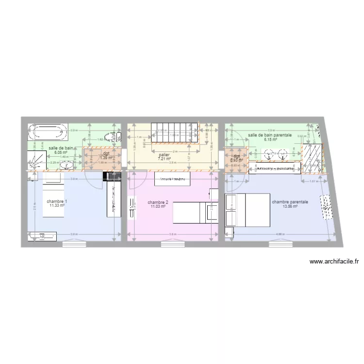 GABRIEL DAVID etage. Plan de 