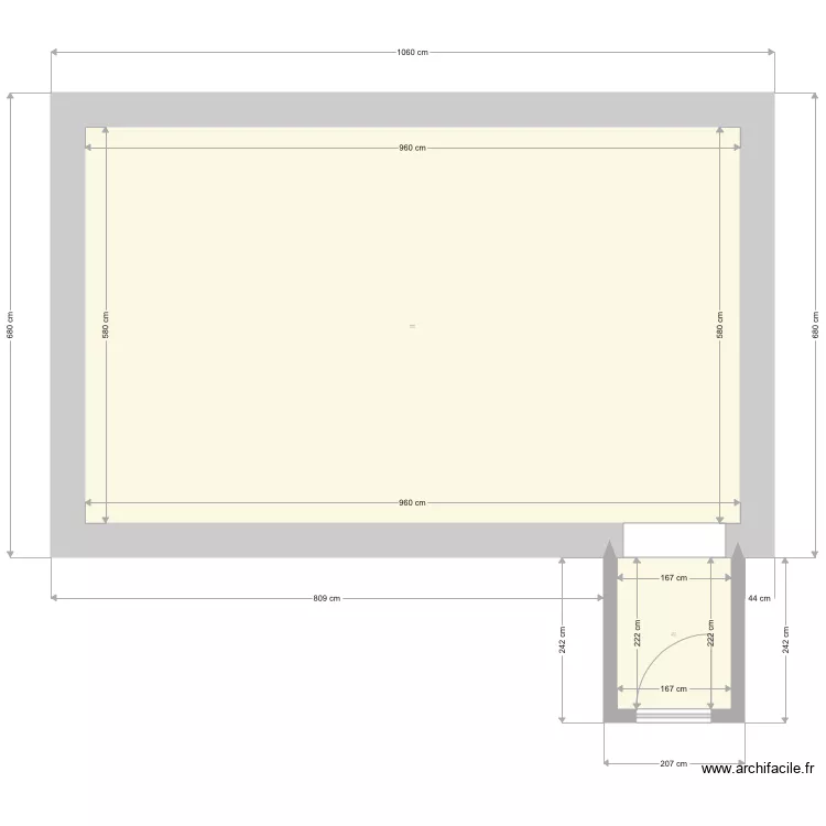 entr&eacute;. Plan de 