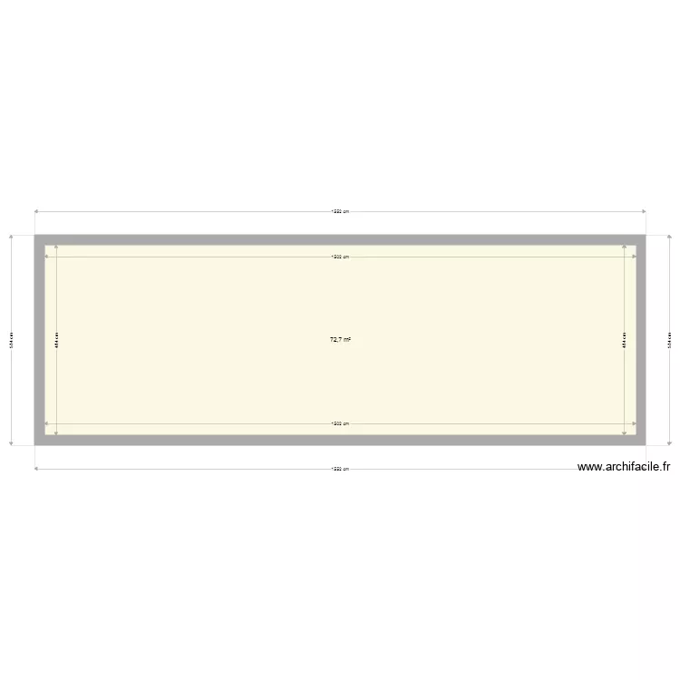 bureau test etage. Plan de 