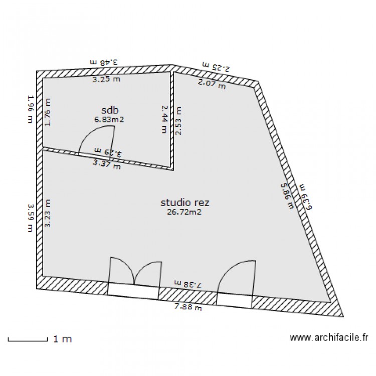 Studio Bramois. Plan de 0 pièce et 0 m2