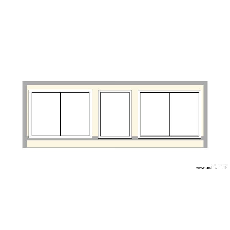 cabinet cuisine principale. Plan de 2 pièces et 17 m2