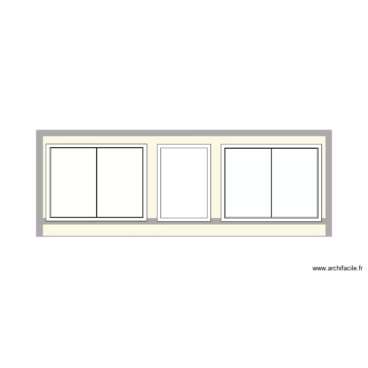 cabinet cuisine principale. Plan de 