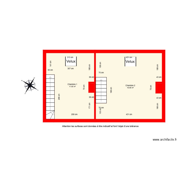 BI 5108 Etage coté. Plan de 0 pièce et 0 m2