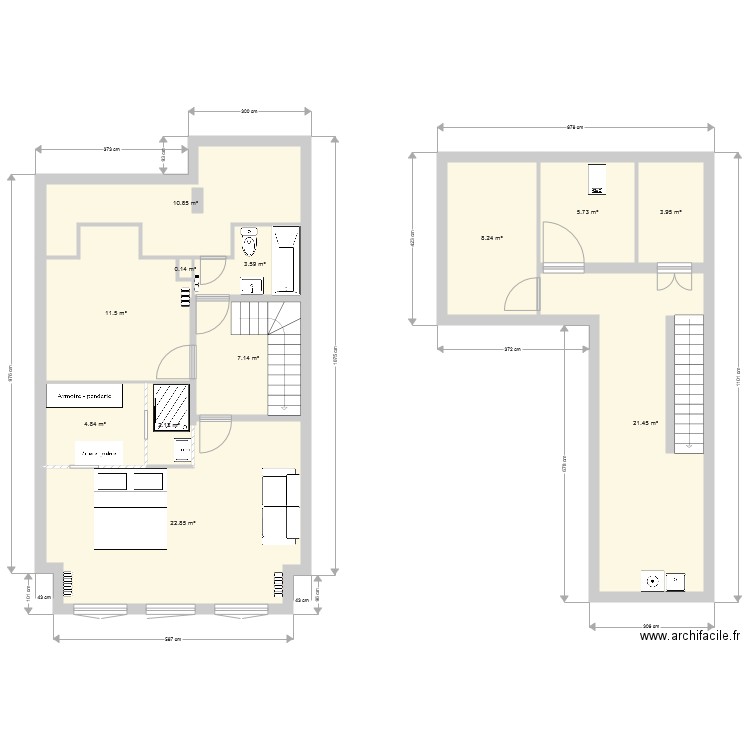 Projet 3 eme etage. Plan de 0 pièce et 0 m2