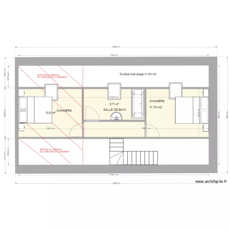 LOGEMENT ETAGE. Plan de 