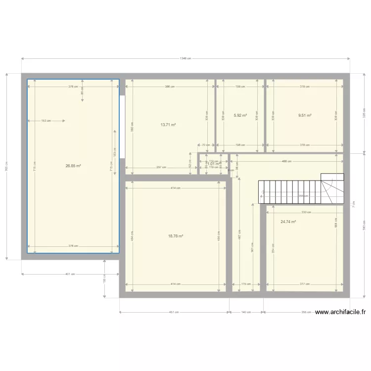 d&eacute;tail pi&egrave;ces de vie d&eacute;clinaison 1. Plan de 