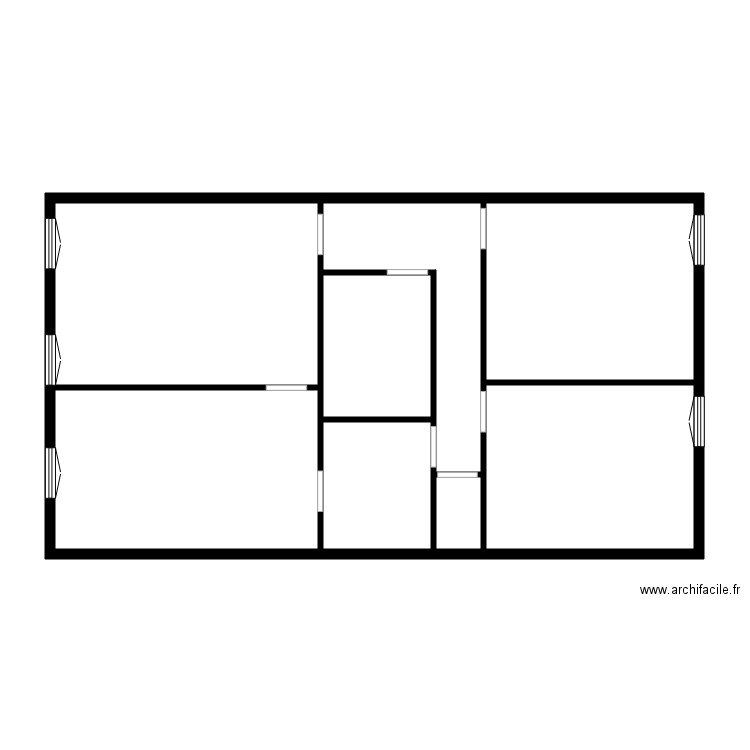SAOUDI 2eme ETAGE T3. Plan de 0 pièce et 0 m2