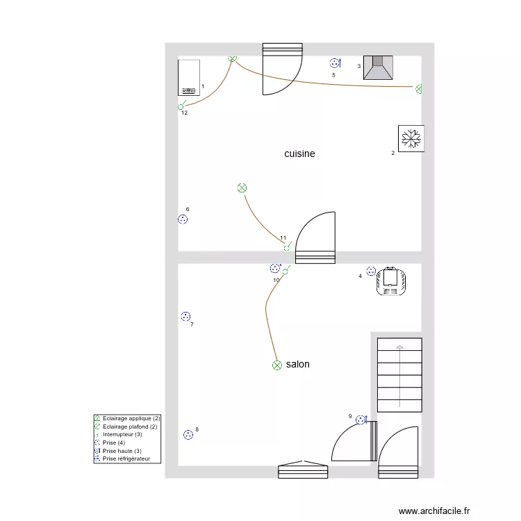 Gite 4. Plan de 