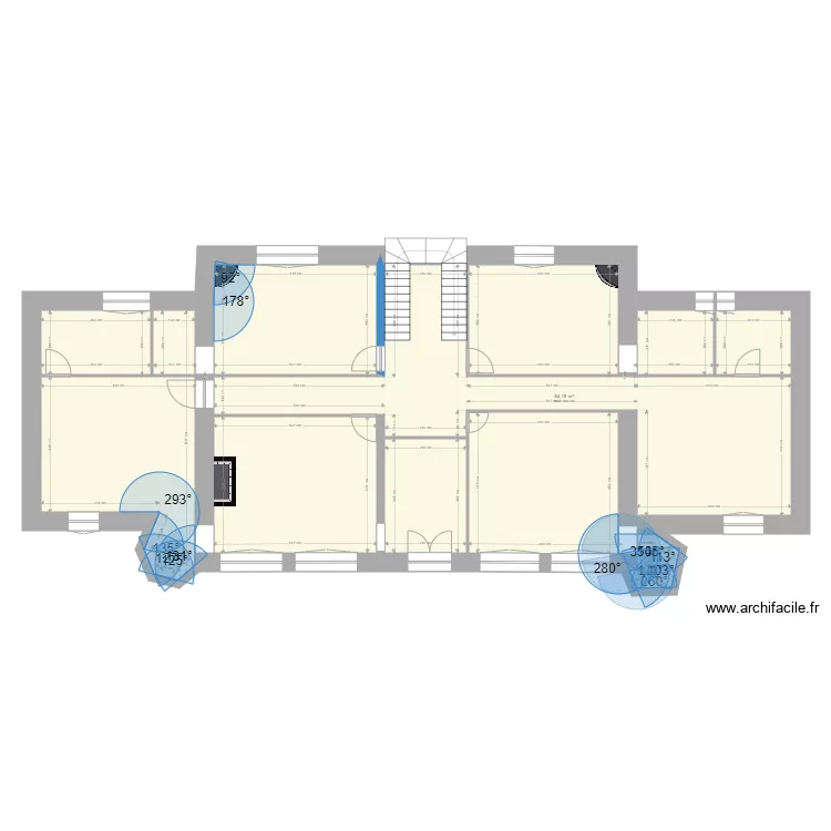 chateau wu 1 er etage. Plan de 