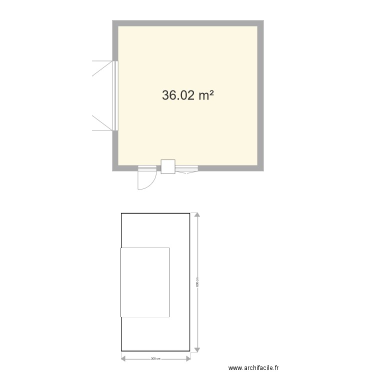 garange coutain. Plan de 0 pièce et 0 m2