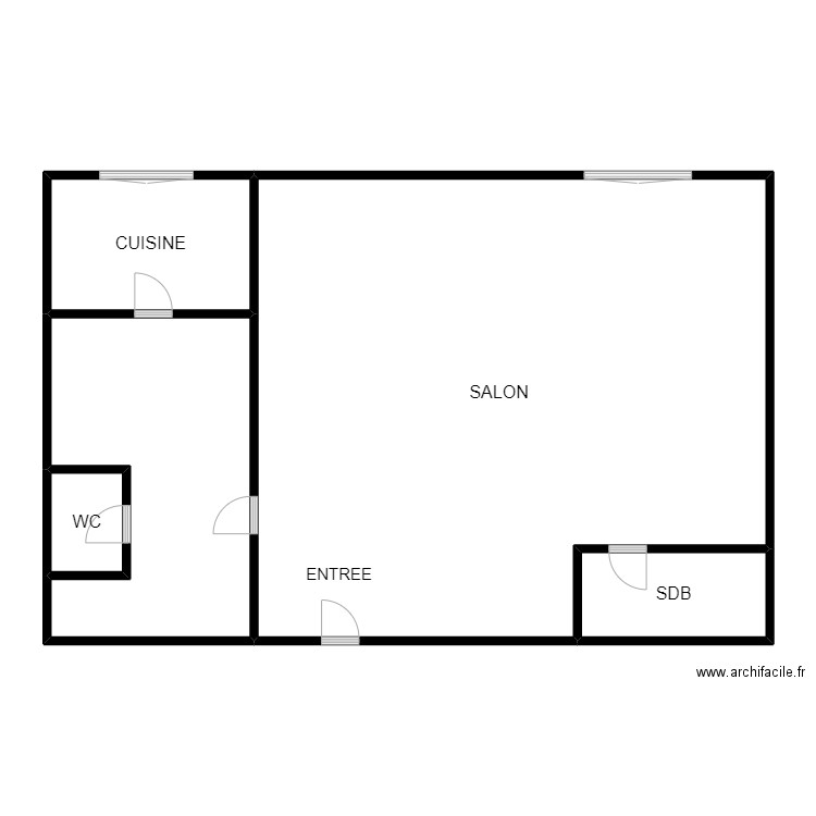 plan lev. Plan de 5 pièces et 147 m2