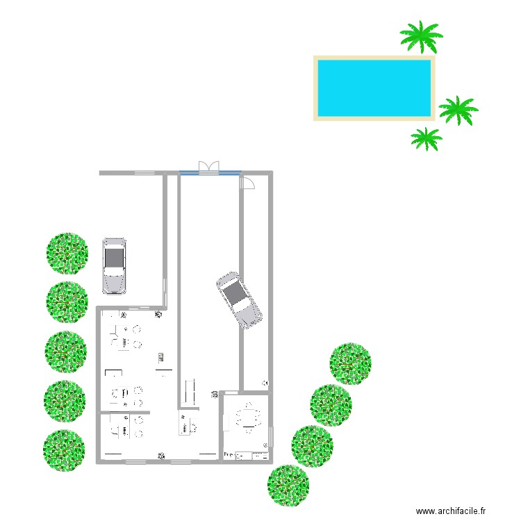 bureau dans jardin. Plan de 0 pièce et 0 m2