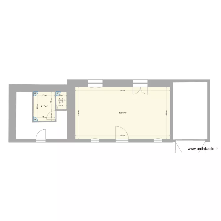 Lann Ar Marrou Rez de chauss&eacute;e. Plan de 