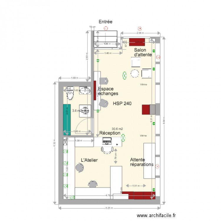 RDP Informatique APRES. Plan de 0 pièce et 0 m2