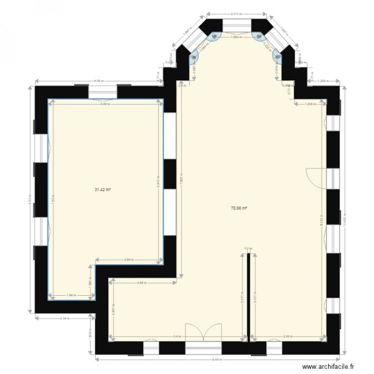 coureau genin. Plan de 0 pièce et 0 m2