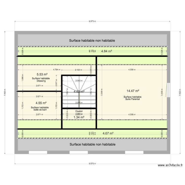 AMENAGEMENT DE COMBLE FAMILLE JOSEPH. Plan de 0 pièce et 0 m2