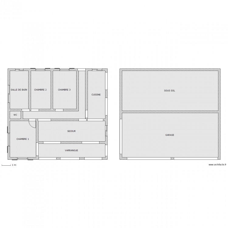 RDC 1. Plan de 0 pièce et 0 m2