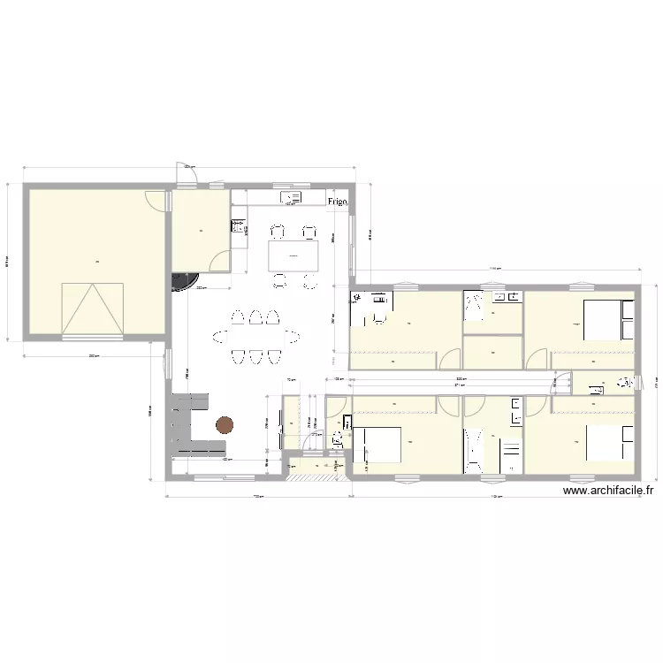 Maison 1. Plan de 