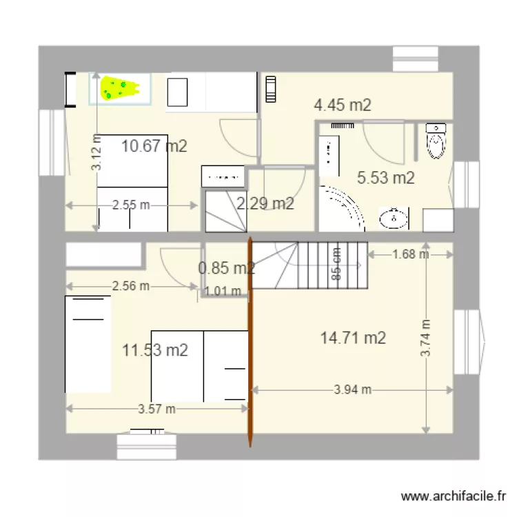 grange V22 1 er &eacute;tage 17 nov. Plan de 