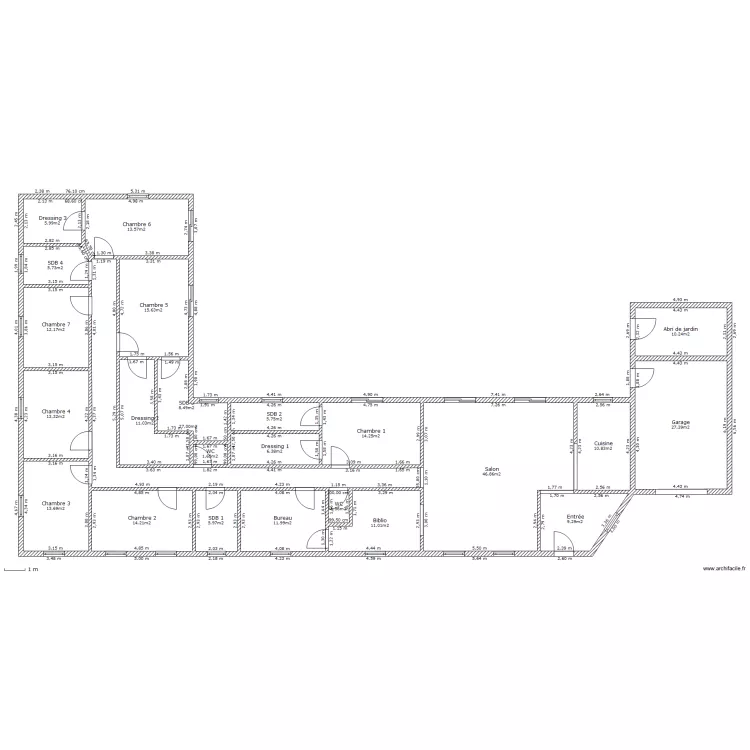 Villa. Plan de 