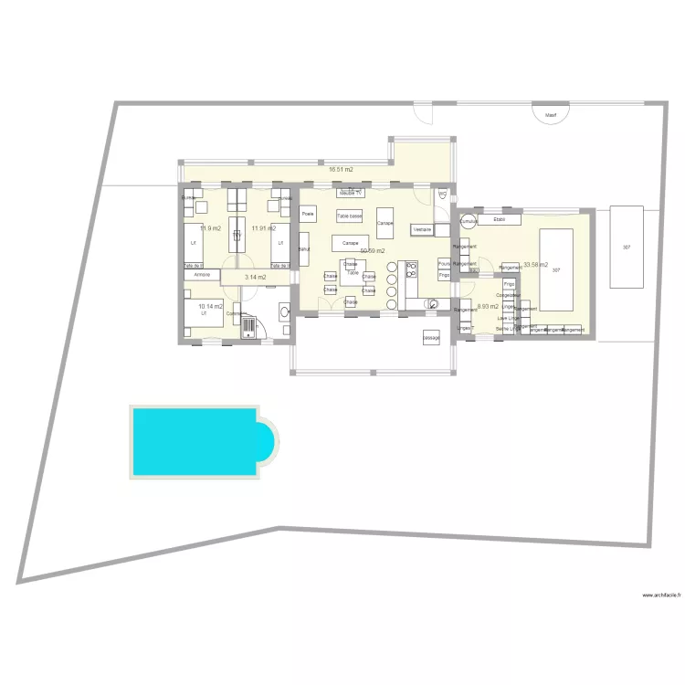 Goudargues implantation . Plan de Goudargues implantation . Plan de