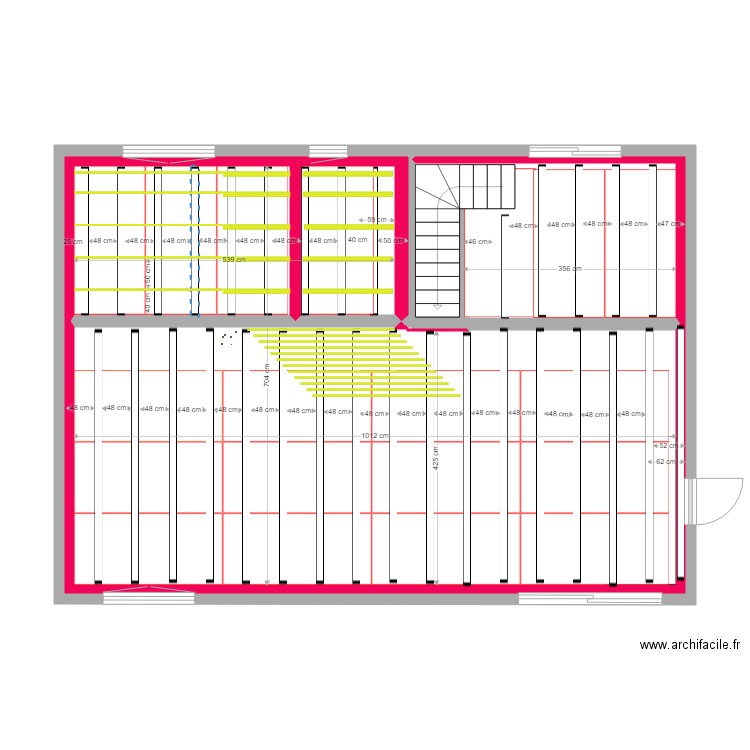 Garage 2020 n21 plafond placo 1.2. Plan de 4 pièces et 68 m2