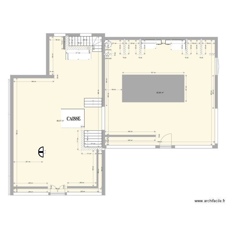 bo avancé vide. Plan de 0 pièce et 0 m2