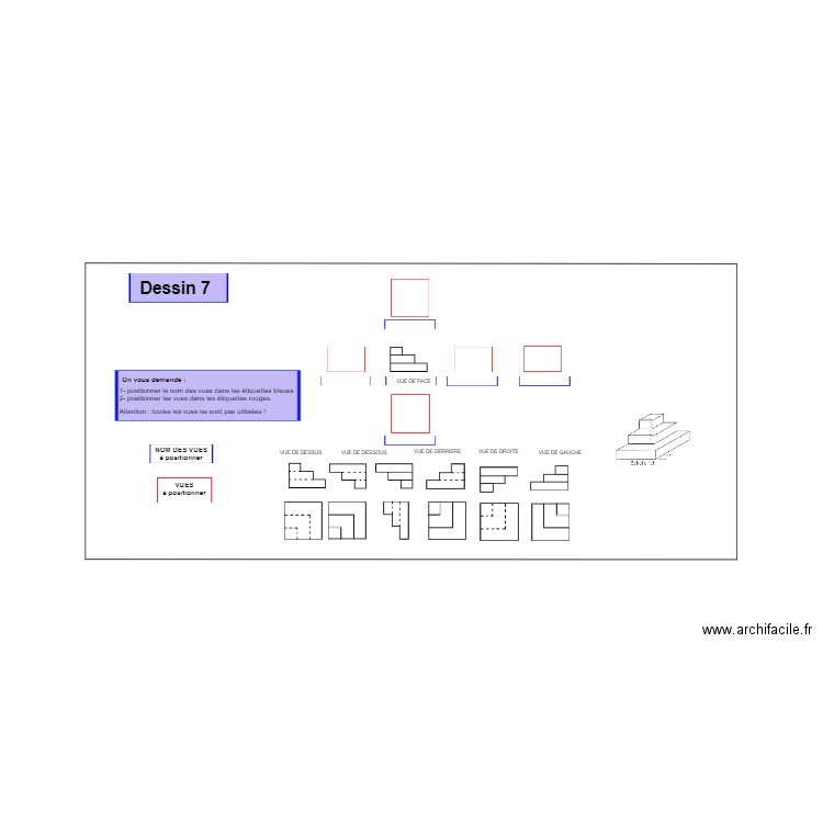 D 7 sujet. Plan de 0 pièce et 0 m2
