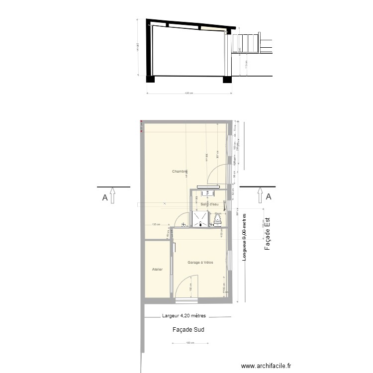 Plan de Masse Garage rénové 2. Plan de 0 pièce et 0 m2