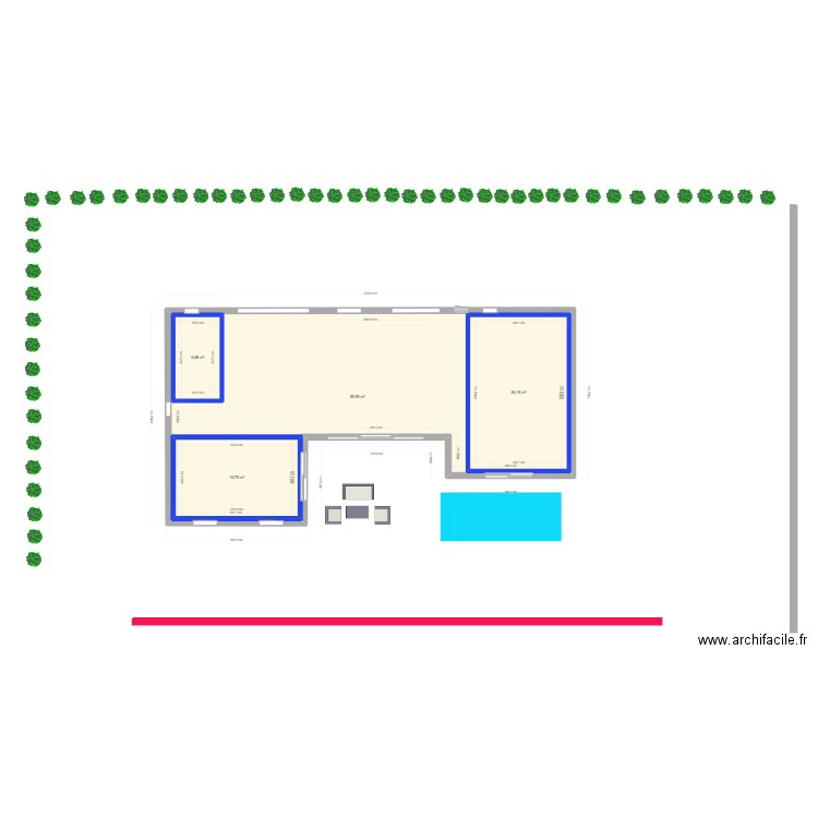 plan pour pc v2. Plan de 4 pièces et 161 m2