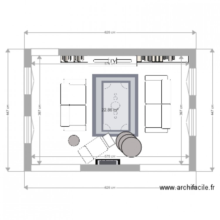 salon indus. Plan de 0 pièce et 0 m2