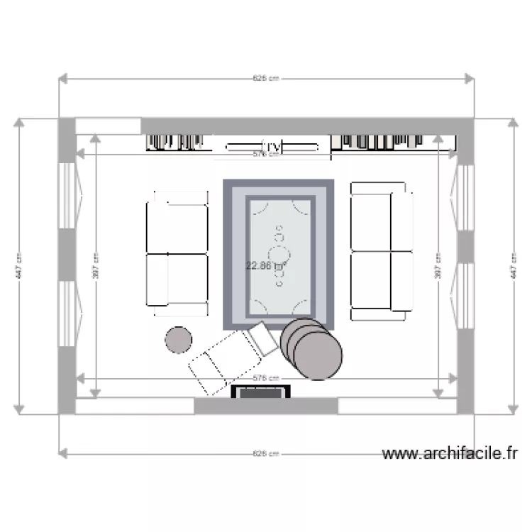 salon indus. Plan de 