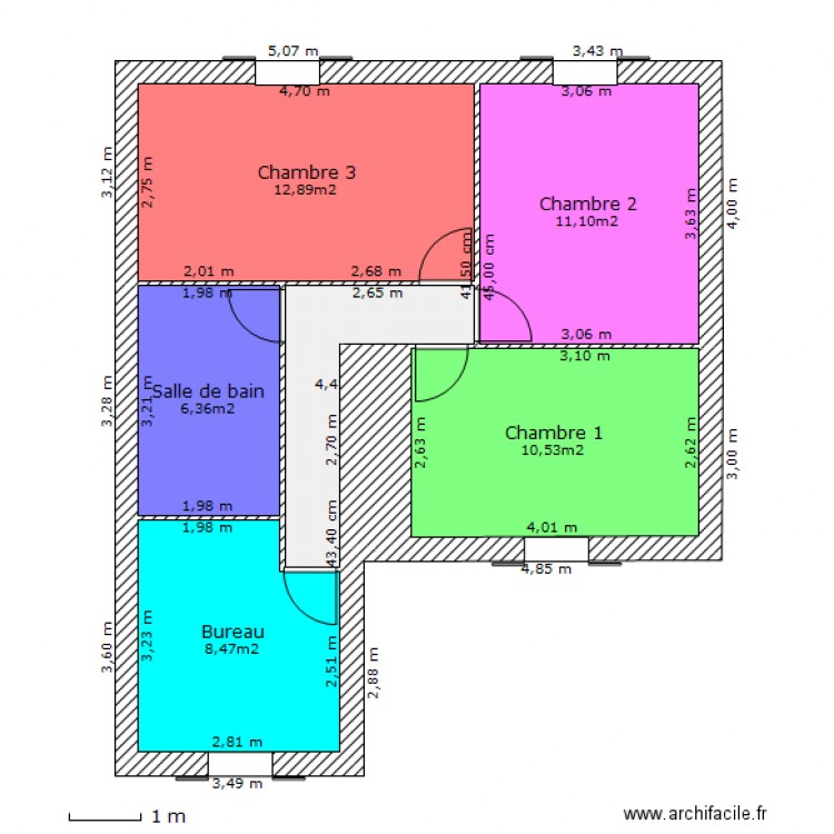 Plan Etage v1. Plan de 0 pièce et 0 m2