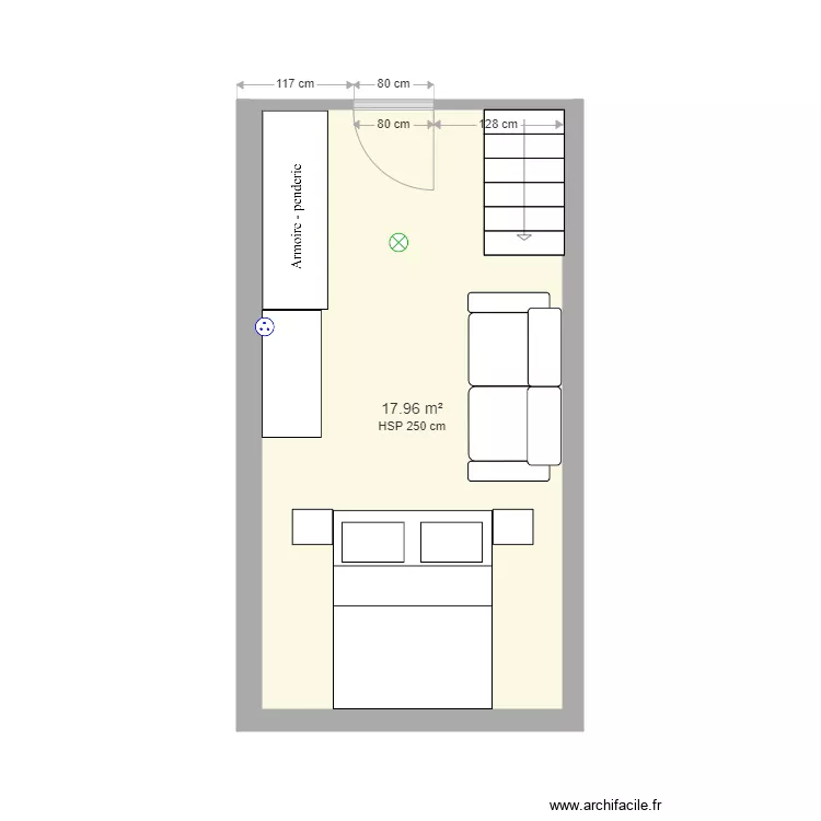 chambre leandro. Plan de 