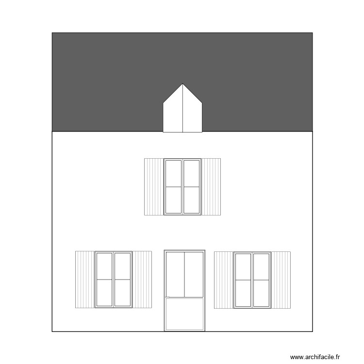 fa&ccedil;ade &eacute;glise maison mamie. Plan de 0 pièce et 0 m2