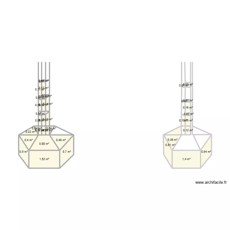 CML ISL. Plan de 39  et 10 m²