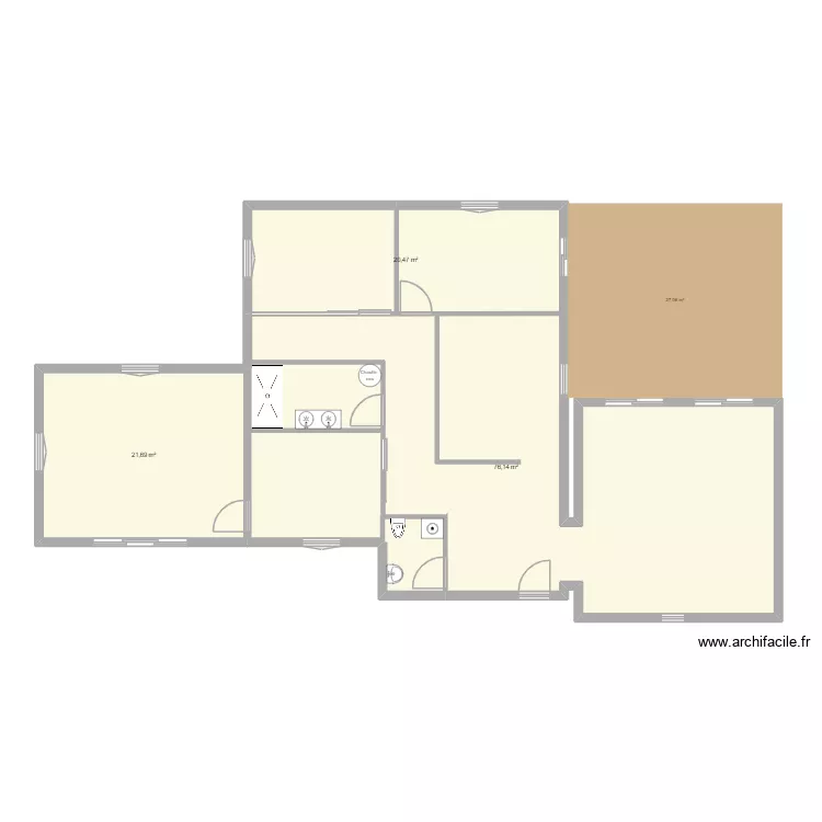 MAISON 3. Plan de 3 et 118 m² MAISON 3. Plan de 3 et 118 m²