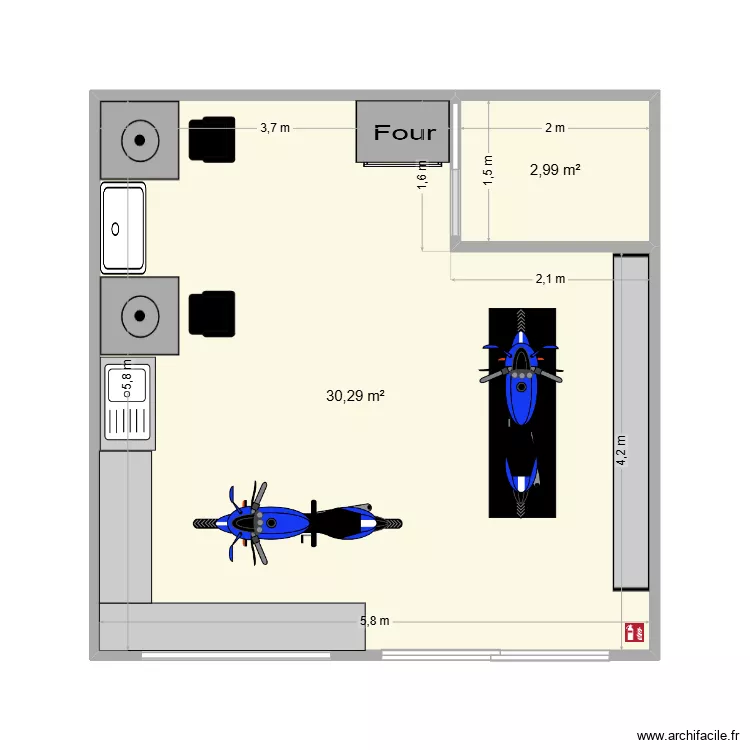 atelier class x 6x6. Plan de 