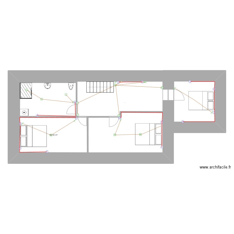 maison. Plan de 0 pièce et 0 m2