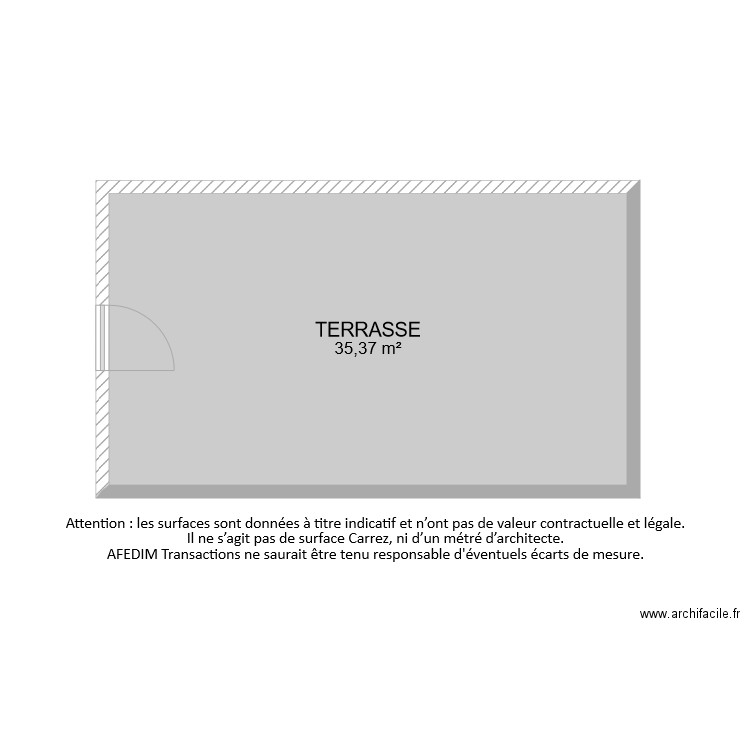 BI 7265 TERRASSE. Plan de 0 pièce et 0 m2