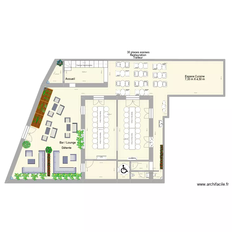 LA VILLA DU JARDIN. Plan de 