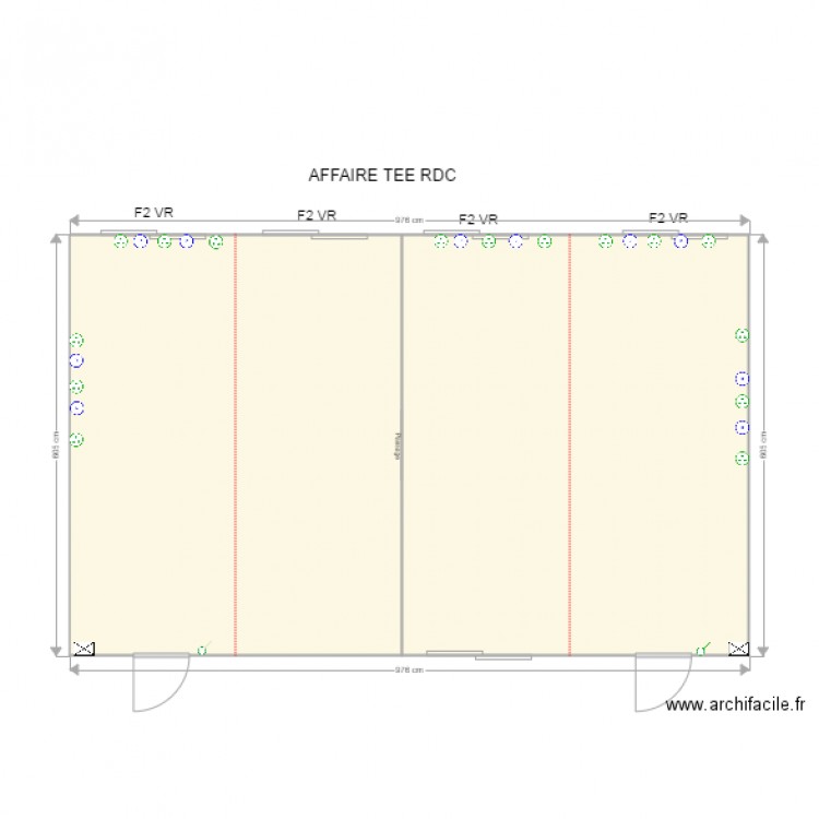 TEE RDC. Plan de 0 pièce et 0 m2