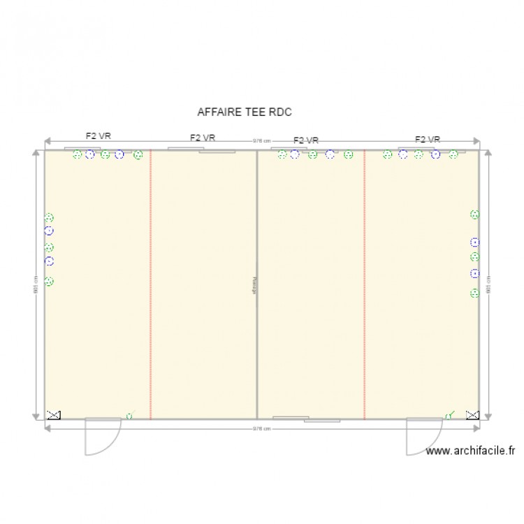 TEE RDC. Plan de 0 pièce et 0 m2