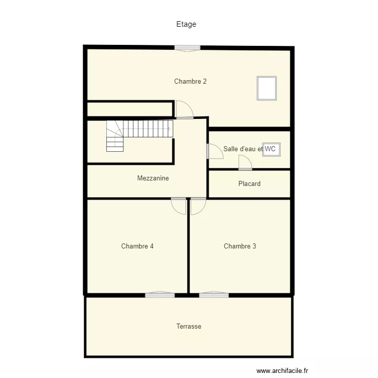 Croquis HORN Etage. Plan de 