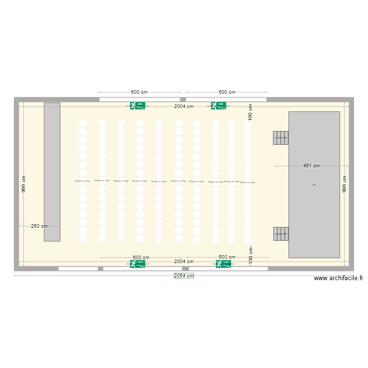 CHAPITEAU MONT PLAGE 2. Plan de 1 pièce et 200 m2