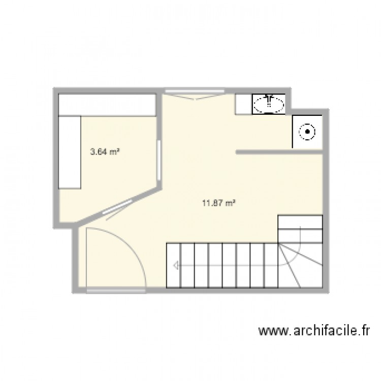 Buanderie. Plan de 0 pièce et 0 m2