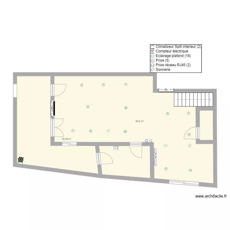 chateauneuf. Plan de 