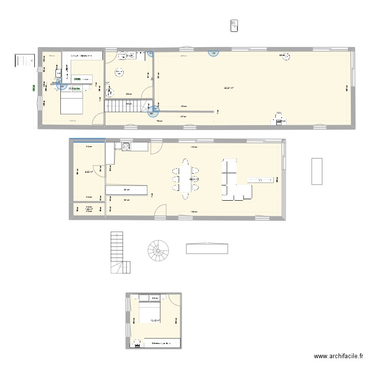 plan 1. Plan de 0 pièce et 0 m2