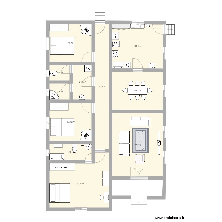 Plan MPANGA 2. Plan de 0 pièce et 0 m2