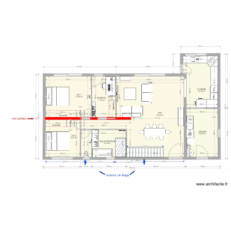 RENOVATION TEST 10. Plan de 